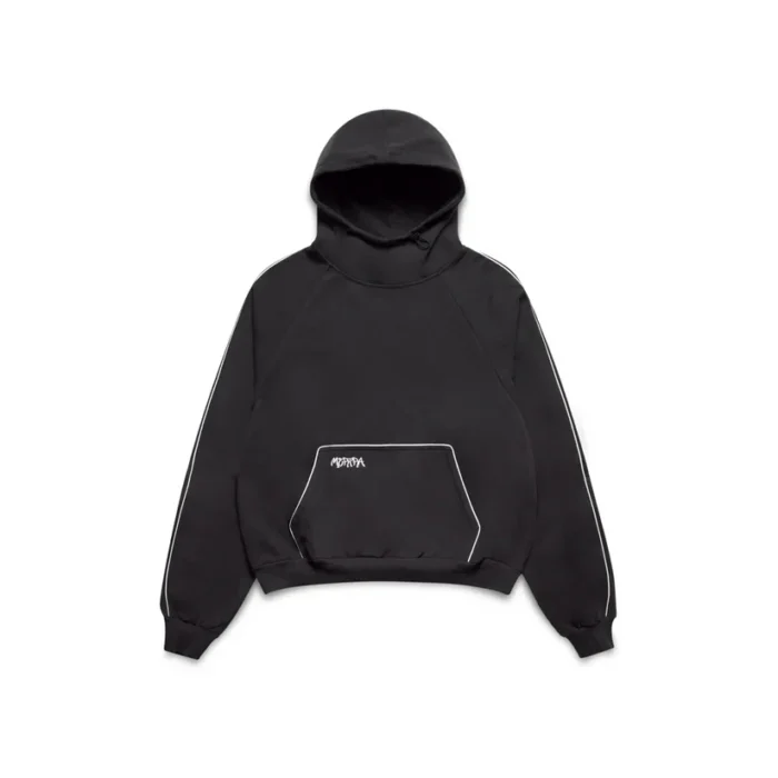 Mertra Pulse Hoodie (Smoke) - Black