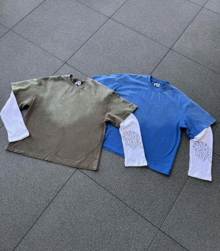 Mertra Sweatshirt Set Green & Blue Set