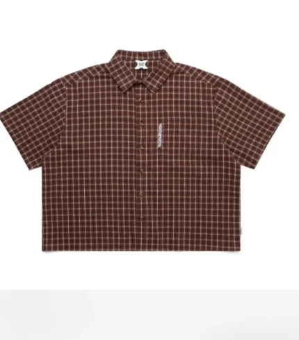 Mertra Mertra Brown Checkered Shirt